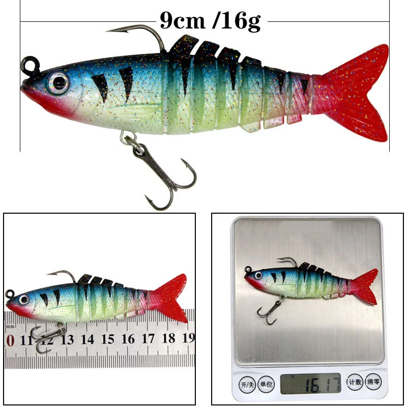 Chinook Soft Bait Fishing Soft Lure Wobblers  Fishing Silicone Fish Artificial Bait