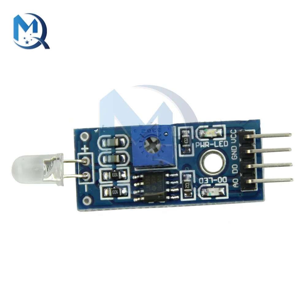 3.3V-5V 4PIN Photodiode Module LM393 Light Sensor Switch Module for Arduino Raspberry Pi Photosensitive Diode Detection Switch