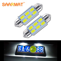 2Pcs C5W 36mm Canbus License Number Plate Light LED Bulb For AUDI A2 A3 8L 8P A4 B5 B6 A6 4B 4F A8 D2 TT Q3 Q5 Q7 C5 C6 C7 S2 S4