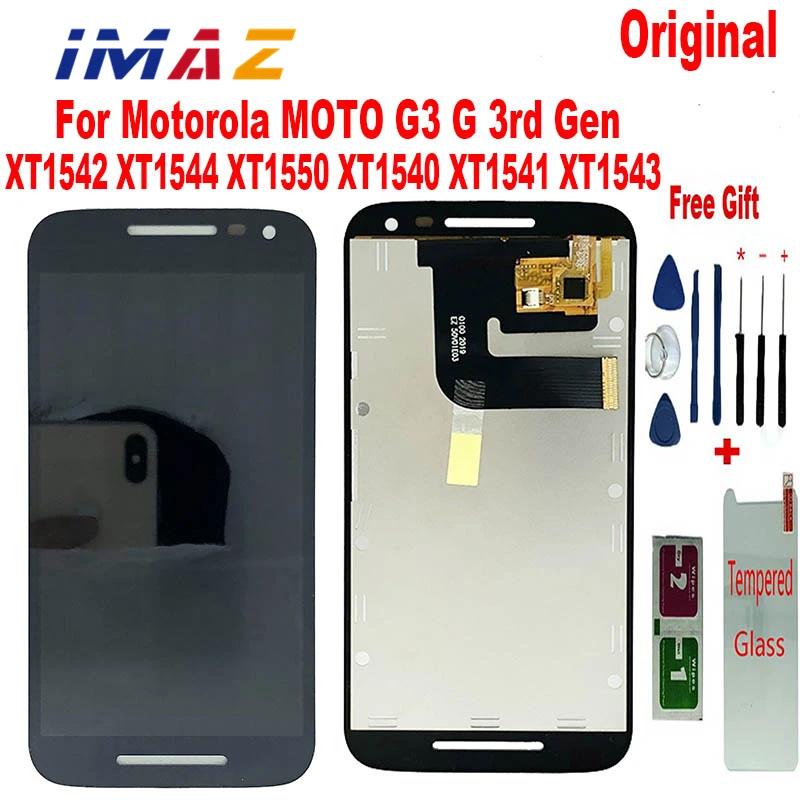 IMAZ Tested For Motorola MOTO G3 G 3rd Gen XT1542 XT1544 XT1550 XT1540 XT1541 XT1543 LCD Screen Replacement Digitizer Assembly