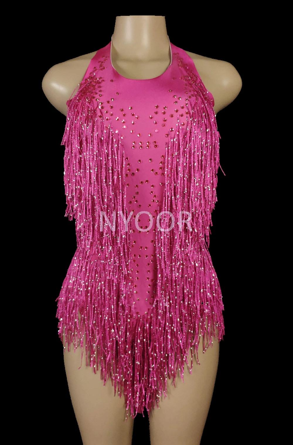 Costume Da Danza Con Strass E Body A Maniche Lunghe – Tuta Con Pantaloncino Abbinato, Scollo A Lupetto, Chiusura A Pressione, Per Ginnastica E Pattinaggio