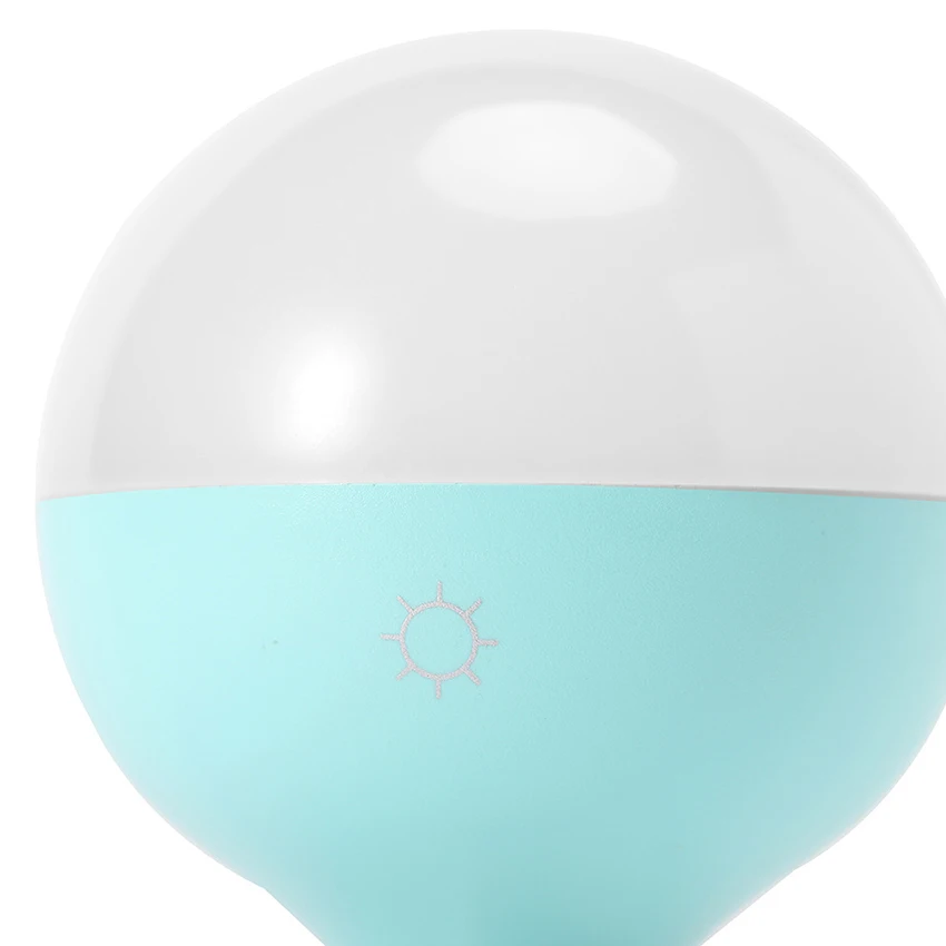 Lampadina a specchio a ventosa, luce notturna Blub a LED ricaricabile, colore regolabile e luminosità per spogliatoio da tavolo da trucco