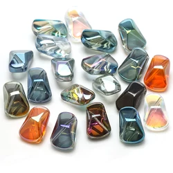 20pcs/lot 10*16 mm Natural Glass Irregular Shape Beads For Crystal Accessories Bracelet DIY Jewelry Making