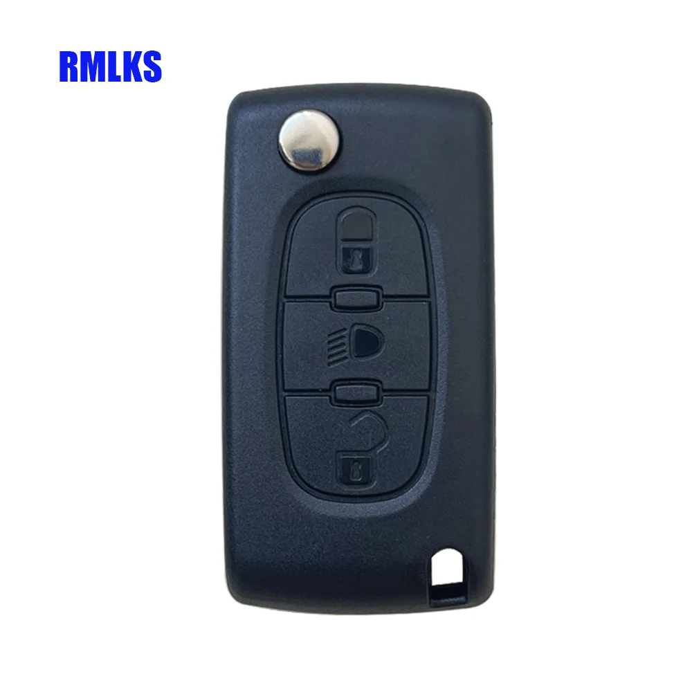 

3 Buttons Flip Remote Car Key Case Cover Shell Fob Light For Citroen C2 C3 C4 C5 C6 C8 For PEUGEOT 207 406 307 308 408 107