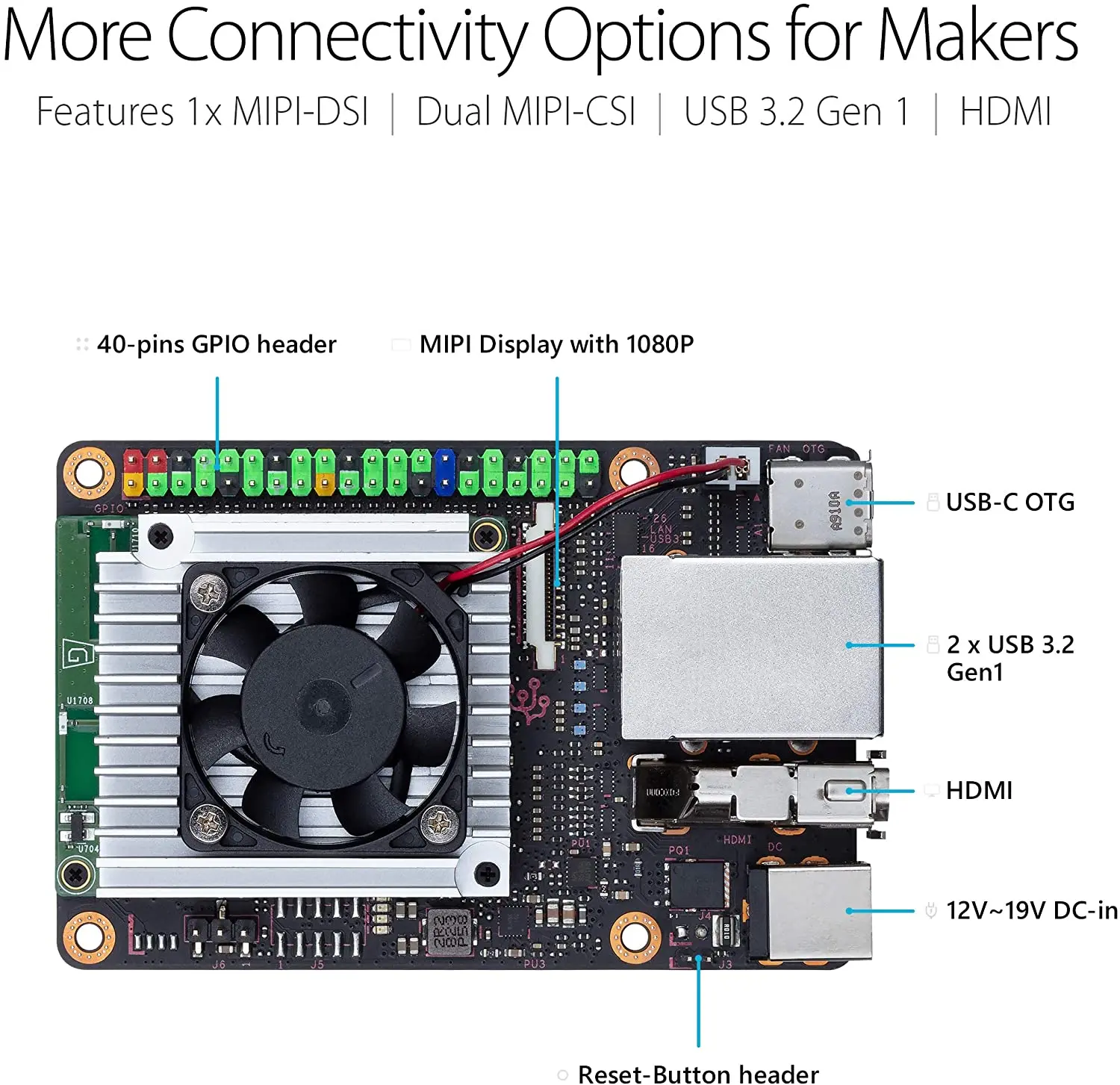 YouyeetooASUS-Carte de développement Tinker Edge T AI, NXP i.MX 8M, Google Edge, TPU, 4 hauts, optimisé pour TensorFlow Lite, 1GLPDDR4 + 8GeMMC