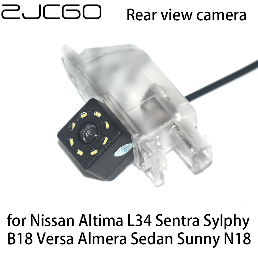 ZJCGO Car Rear View Reverse Backup Parking Reversing Camera for Nissan Altima L34 Sentra Sylphy B18 Versa Almera Sedan Sunny N18