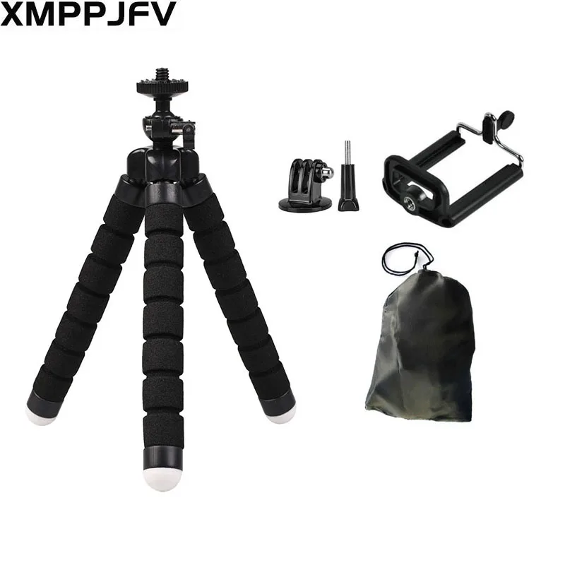Statyw do Gopro Hero 12 11 10 9 8 7 Czarny MAX Elastyczny statyw Mini Octopus Akcesoria do Go Pro 6 5 4 3 YI Eken SJCAM AKASO