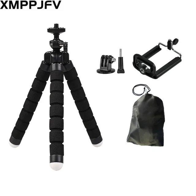 Statyw do Gopro Hero 12 11 10 9 8 7 Czarny MAX Elastyczny statyw Mini Octopus Akcesoria do Go Pro 6 5 4 3 YI Eken SJCAM AKASO