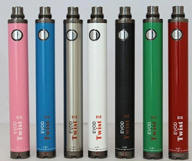 Elektroniczny papieros EVOD Twist II bateria 1600mAh eGo gwint bateria do waporyzatora do 510 CE4 MT3 H2 Atomizer zbiornik E Pen Starter Kit