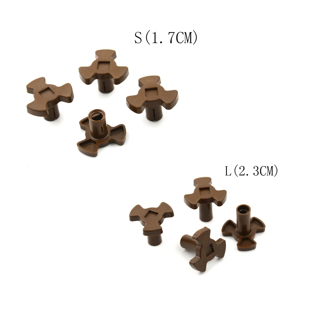4Pcs 17mm 23mm Microwave Oven Turntable Roller Guide Support Coupler Tray Shaft