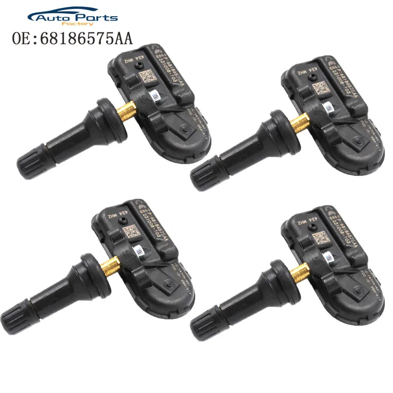 

4PCS New Tire Pressure Sensor TPMS For 2014 2015 2016 Jeep Cherokee 68186575AA