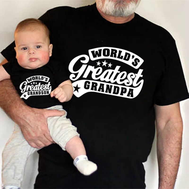 My Hero Friend Grandson and Grandpa Matching Black Family Matching Outfits Black Men Tshirt Baby Bodysuit Clothes