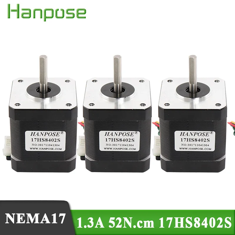 

hanpose Nema17 Stepper Motor 48mm 1.8A 52N.cm 4-lead motor 17HS8402S for CNC 3D printer Nema 17 motor