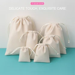 Velvet Drawstring Pouch 5x7 8x10 10x15 13x18cm Jewelry Bag For Weekend New Year Birthday Christmas Wedding Party Gift Pouch Bag