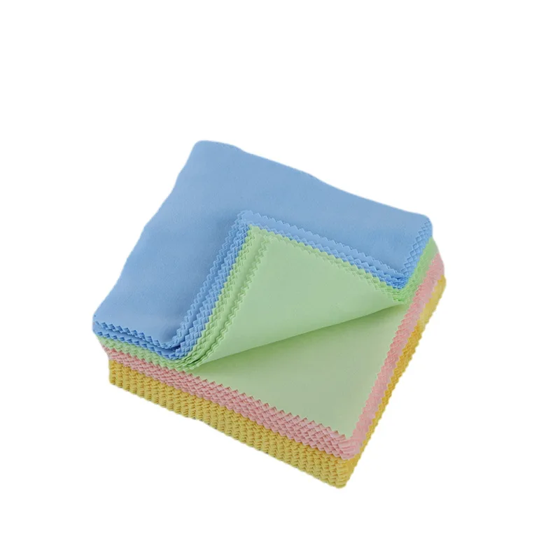 100Pc panno per la pulizia degli occhiali morbidi 13*13cm panno per la pulizia in microfibra per occhiali per fotocamera occhiali da sole occhiali da sole lente telefono schermo pulire