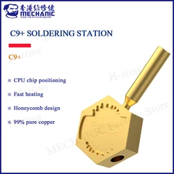 MECHANIC 900M-T-C9+ Soldering Station For 936 T12 C210 C245 CPU Chip Heating Degumming Desoldering Repair Small Ironing Table