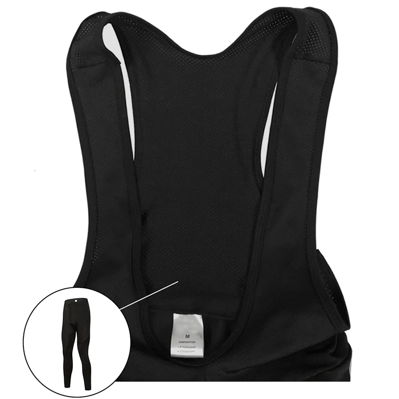 Winter Cycling Pants 2025 Classic Black Thermal Fleece Long Bib Pants Men's Winter Bicycle Riding Shorts Sports Running Pants view 3