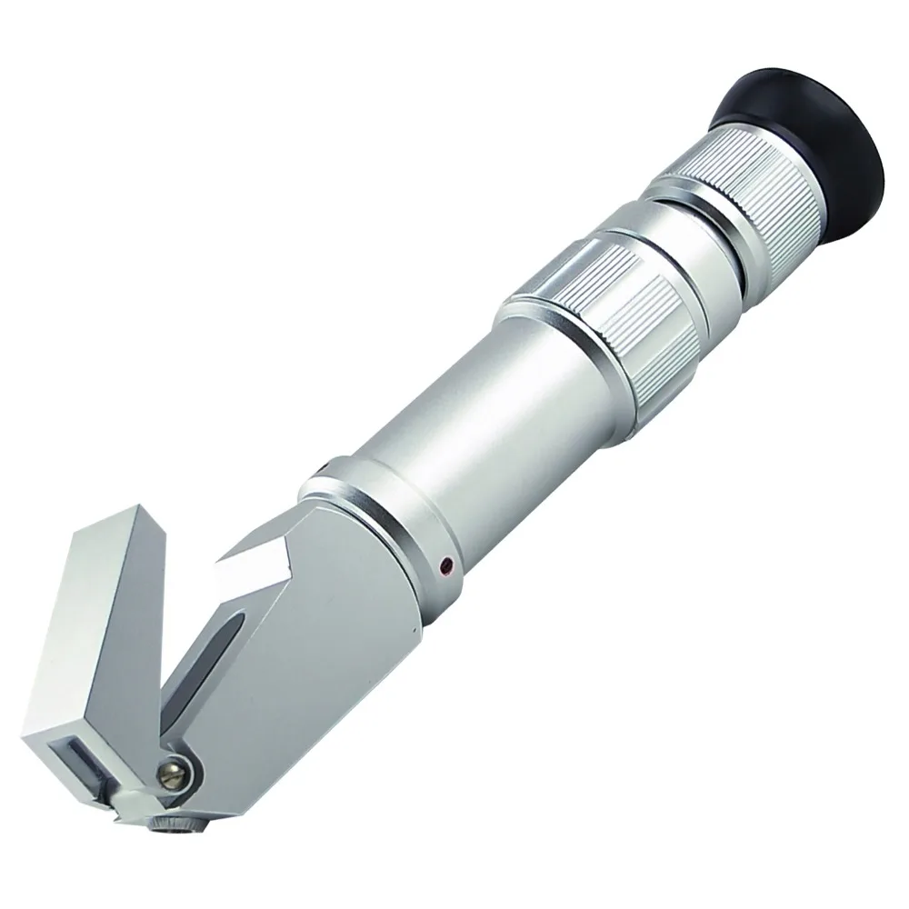 Refractómetro Brix de alta resistencia, herramienta de mano, 0-80%, gran rango, mermelada de sirope CNC con básculas duales y enfoque ajustable
