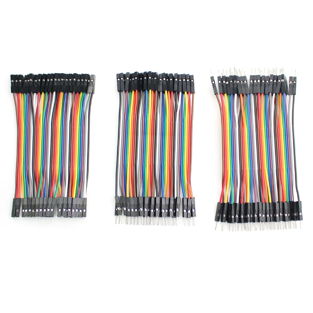 DIY Electronics Wire Dupont Cable For Arduino For breadboard ,10CM Male to Male + Male to Female and Female to Female 20-120pcs