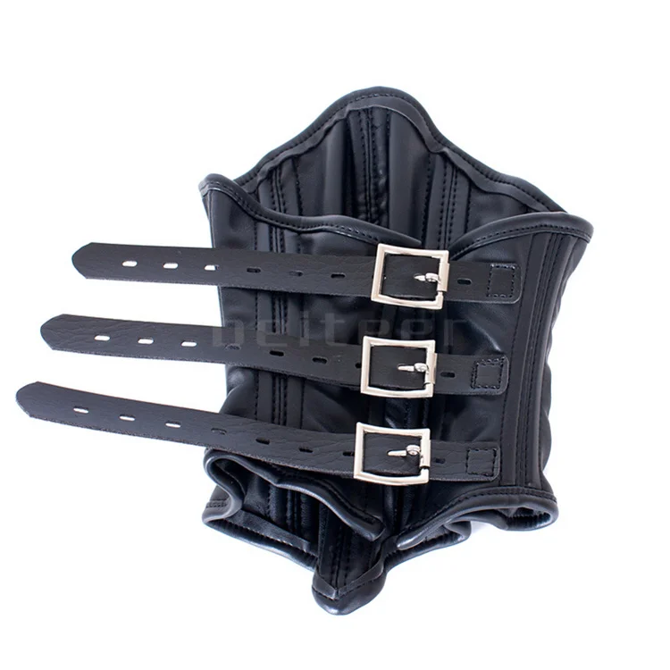 Cartilage Corset Restraint Unisex Neck Collar Lockable PU Leather Half/Full Face Mask BDSM Bondage Slave Adult Sex Toys