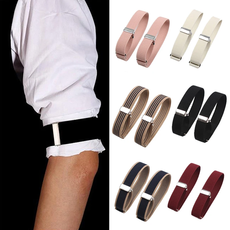 Business men Elastic Armband Shirt Sleeve Holder  Fashion Adjustable Arm Cuffs Bands Decoration Accessories Gifts