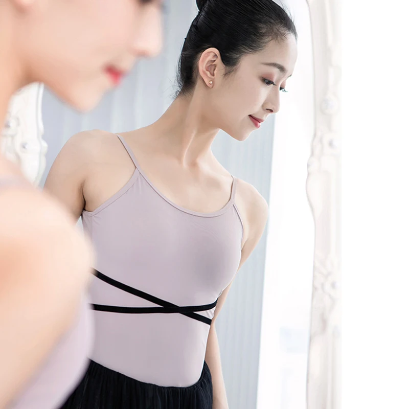 Ballet Leotard Women Camisole Dance Leotard Adult Nylon Gymnastic Leotards Ballerina Dancewear Ballet Costume for Women Swimsuit