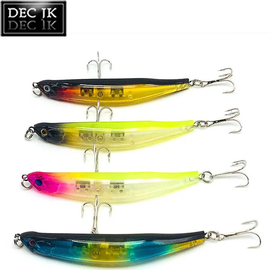 1PCS Topwater Hard Plastic Bent Pencil Fake/Artificial Bait For Pike Trout Swimbait Sea Wobblers Fishing Lures China Floating