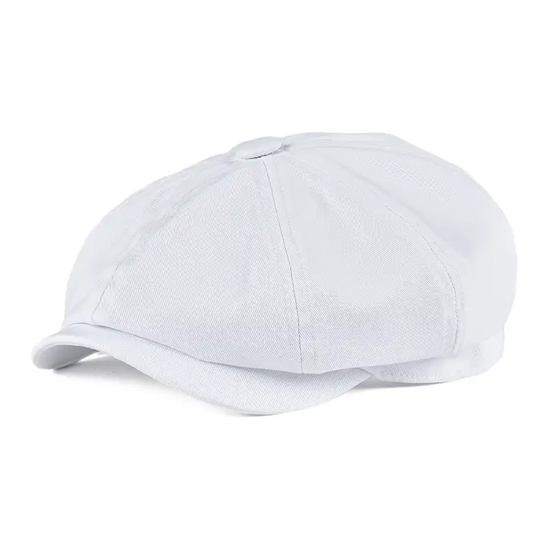BOTVELA Newsboy Cap Men's Twill Cotton Eight Panel Hat Women's Baker Boy Caps Retro Big Large Hats Male Boina Black Beret 003 - Image 7