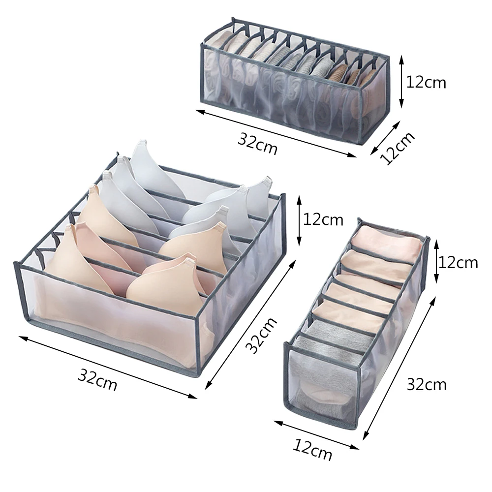 Heißer Verkauf Neue Unterwäsche Bh Veranstalter Lagerung Box 5 Farben Schublade Schrank Organisatoren Boxen Für Unterwäsche Schals Socken Bh – Detail 2