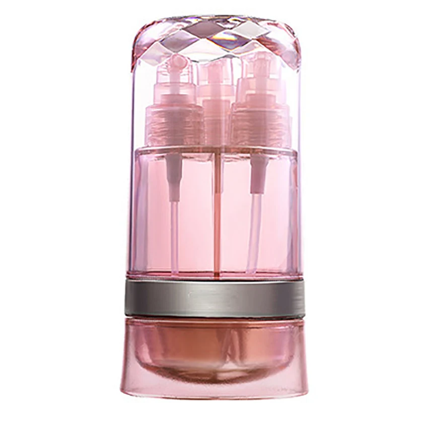 Bottiglie vuote in plastica 6 in 1 con flacone Spray, flaconi cosmetici ricaricabili, flaconi da viaggio per volo aereo per Toner, lozione, crema