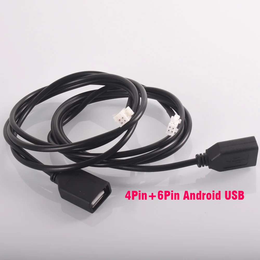 Adapter Cables USB Cable AUX for Universal car radio Android Navigation 4pin and 6pin connector