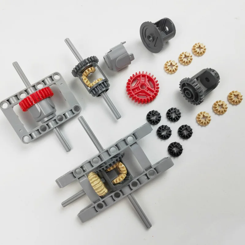 Bausteine Mechanische Differential Kombiniert Getriebe Differential Box Fahrwerk Kompatibel mit Lego hohe-tech Teil 6573 62821