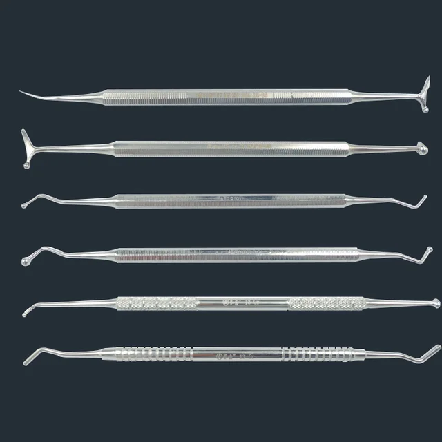 Podwójne końce ze stali nierdzewnej Dental Burnisher Dental Composite Filling Tool Amalgam Spatula Burnisher Dentist Tool