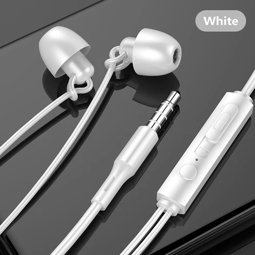 Imagen 1 del producto Auriculares intrauditivos de música estéreo universales de 3,5mm auriculares con cancelación portátil auriculares con cable con micrófono para Huawei para Xiaomi nuevo