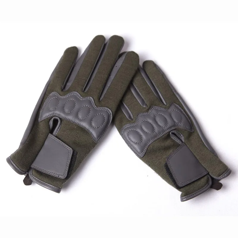 Real Leather Men Gloves Pilot Flame Retardant Cloth Genuine Leather Breathable Touchscreen Gloves Male SZ055