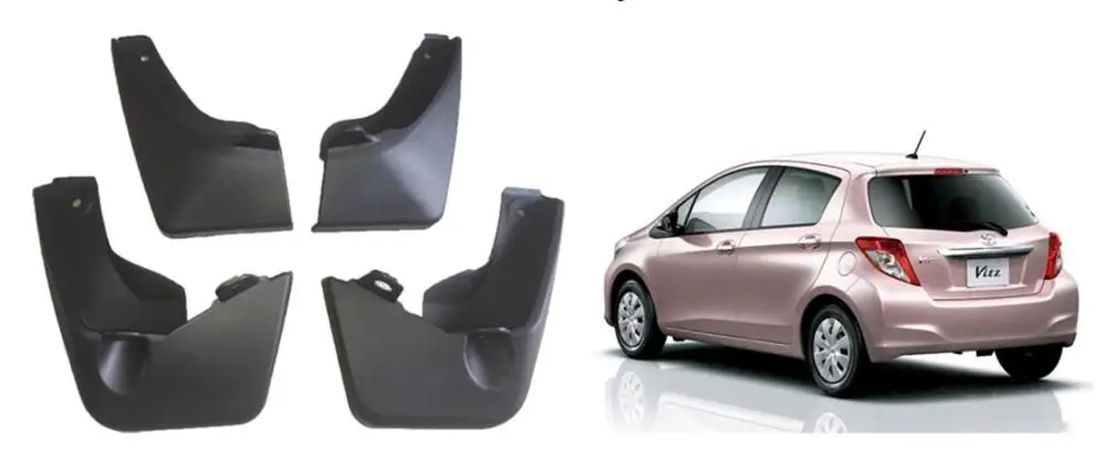 4pcs Mud Guards For Toyota VITZ 2010-2018 Mud Flap Front &Rear Mud Fender Flaps Splash Guard Mudflaps Mudguards Vitz Accessories