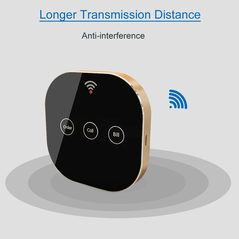 Imagem -05 - Sistema de Chamada de Garçom sem Fio Mesa Touchable Chamando Botões Relógio Pager Receptor Chamada de Equipamentos de Restaurante Pcs