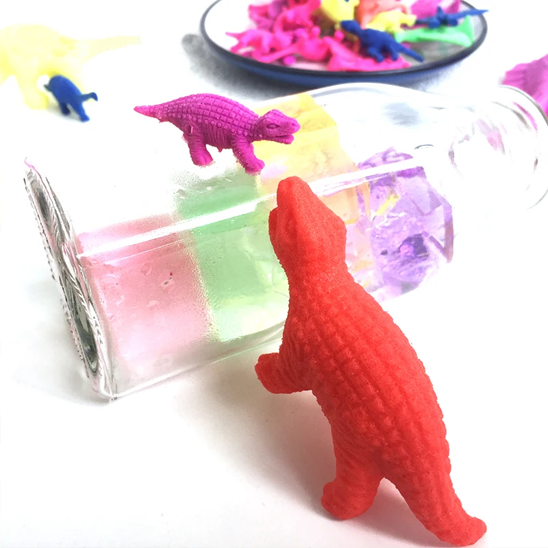 30pcs/bag Crystal Soil Water Beads Growing-water-balls Hydrogel Polymer Random Dinosaur For Kids Toy Gift Flower Cultivate
