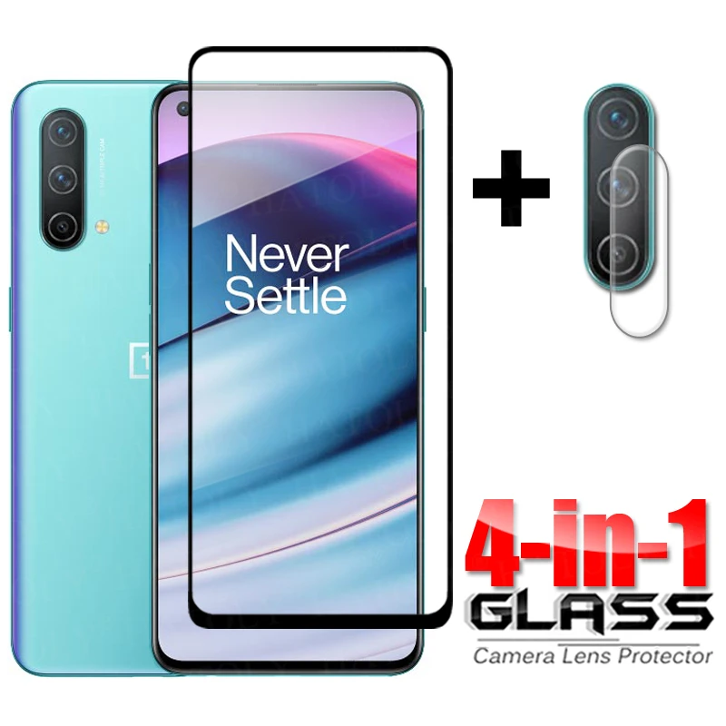 4-in-1 For Glass OnePlus Nord CE 5G Full Cover Tempered Glass One Plus Nord CE Screen Protector For OnePlus Nord CE Camera Glass