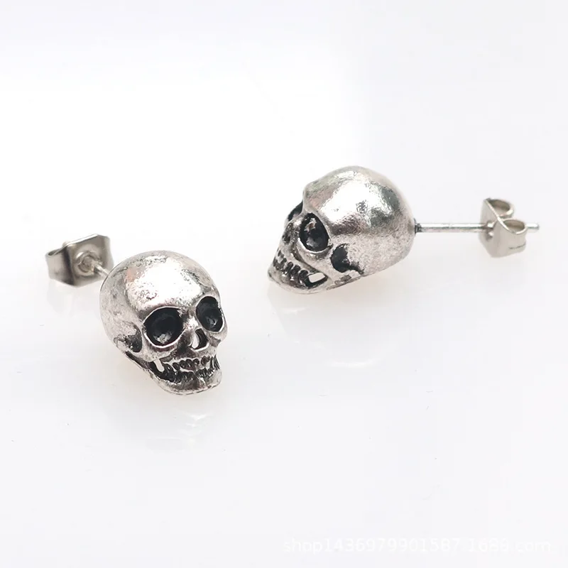 2020 hot selling earrings skull head retro skull earring American punk style alternative Kpop Серьги earrings for women 2020