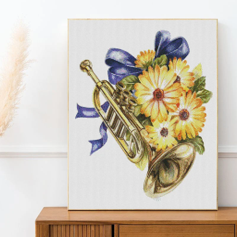 5D DIY Diamond Painting Kit Cartoon flower guitar piano Full Square&Round Diamond mosaic Diamond embroidery Cross stitch Paint