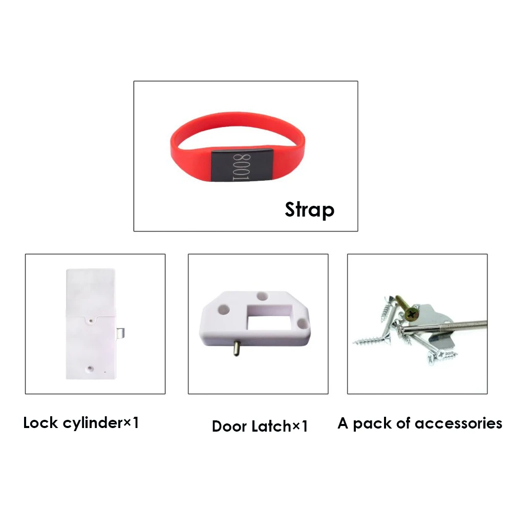 Metal Digital Keyless Touch Keypad Sauna Cabinet Lock RFID Card Key Electronic Password Lock for Home Security