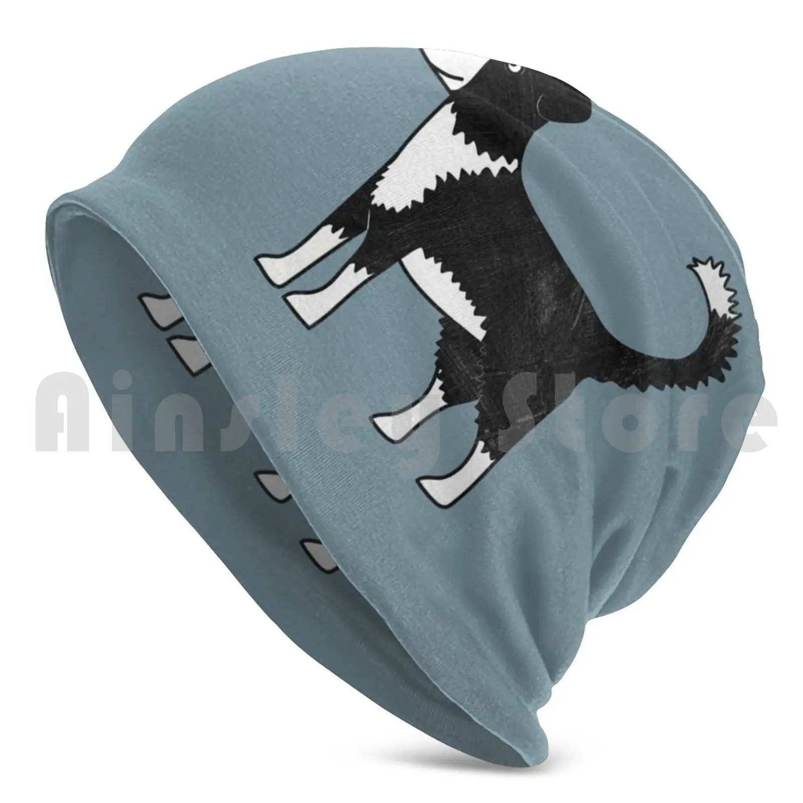 Border Collie Beanies Pullover Cap Comfortable Border Collie Collie Sheepdog Dog Dogs Pet Pets Cartoon Squirrell