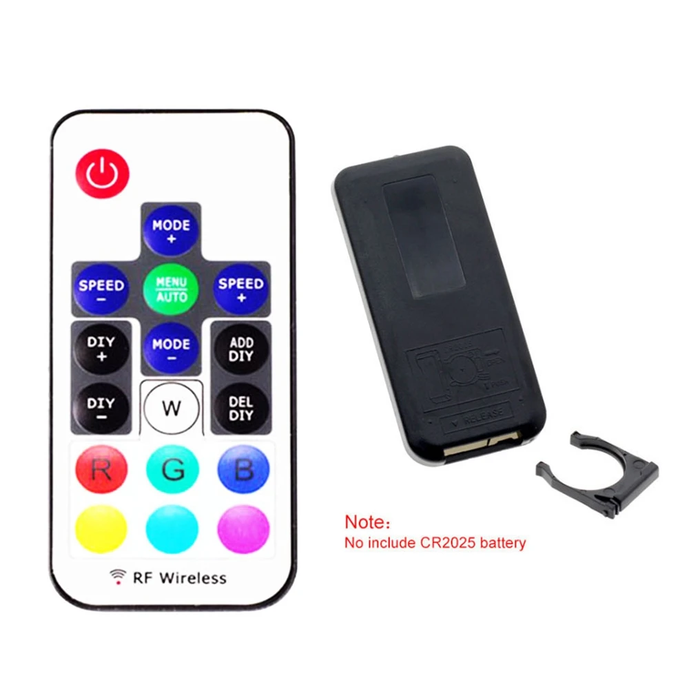 WS2811 WS2812B SK6812 RGB Led Pixels Strip Light Controller 17Keys DIY 366Modes Change Remote DC5-24V