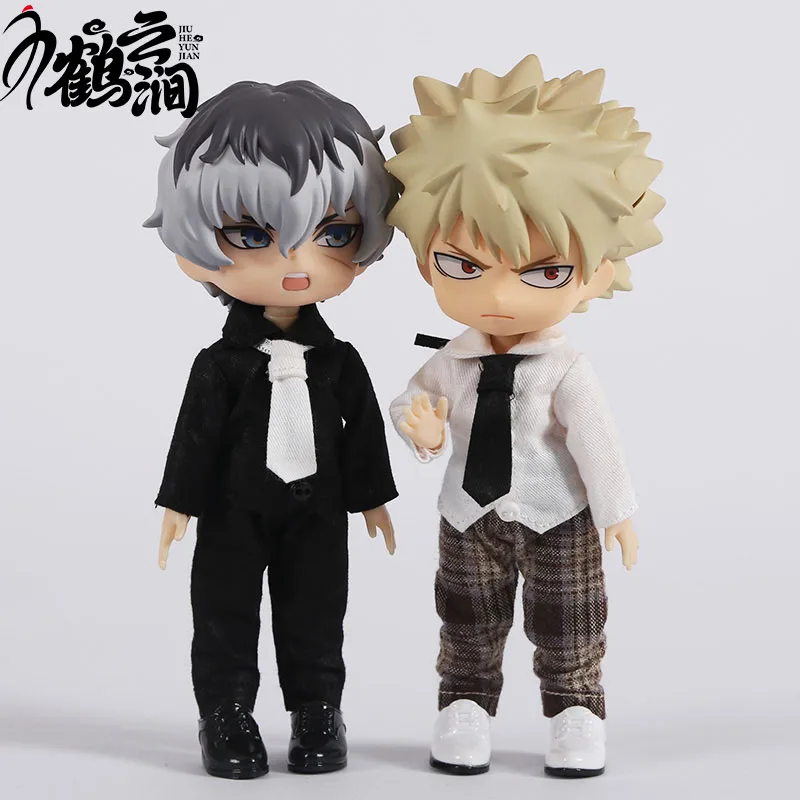 OB11 클로즈 셔츠 타이 세트, Obitsu11 의류, 몰리 인형 의류, GSC, YMY 바디, 1/12bjd 인형 의류 액세서리