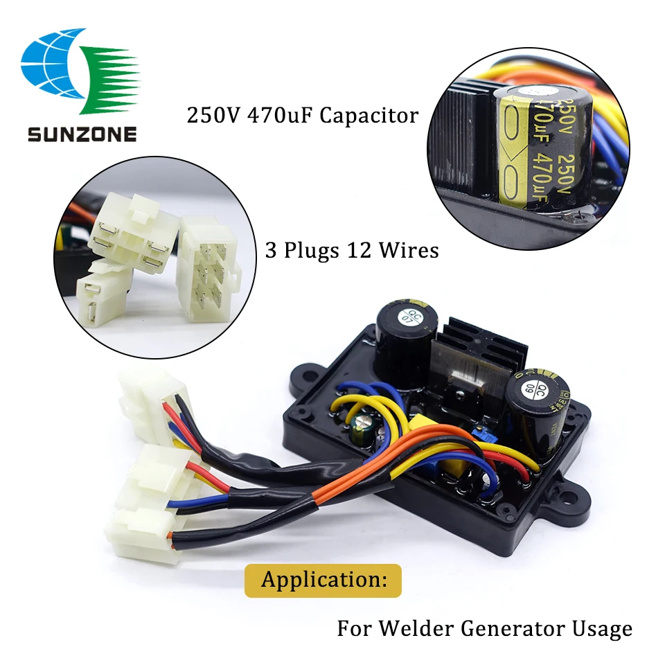 ポータブルディーゼル溶接機,発電機セット,5kw,10 kw,電圧レギュレーター,12ライン,3プラグ,avr