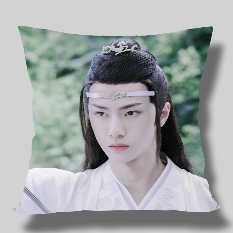 

custom The Untamed chenqingling Lan wangji Wang Yibo square pillowcases zipper Custom Pillowcase one side Custom your image gift