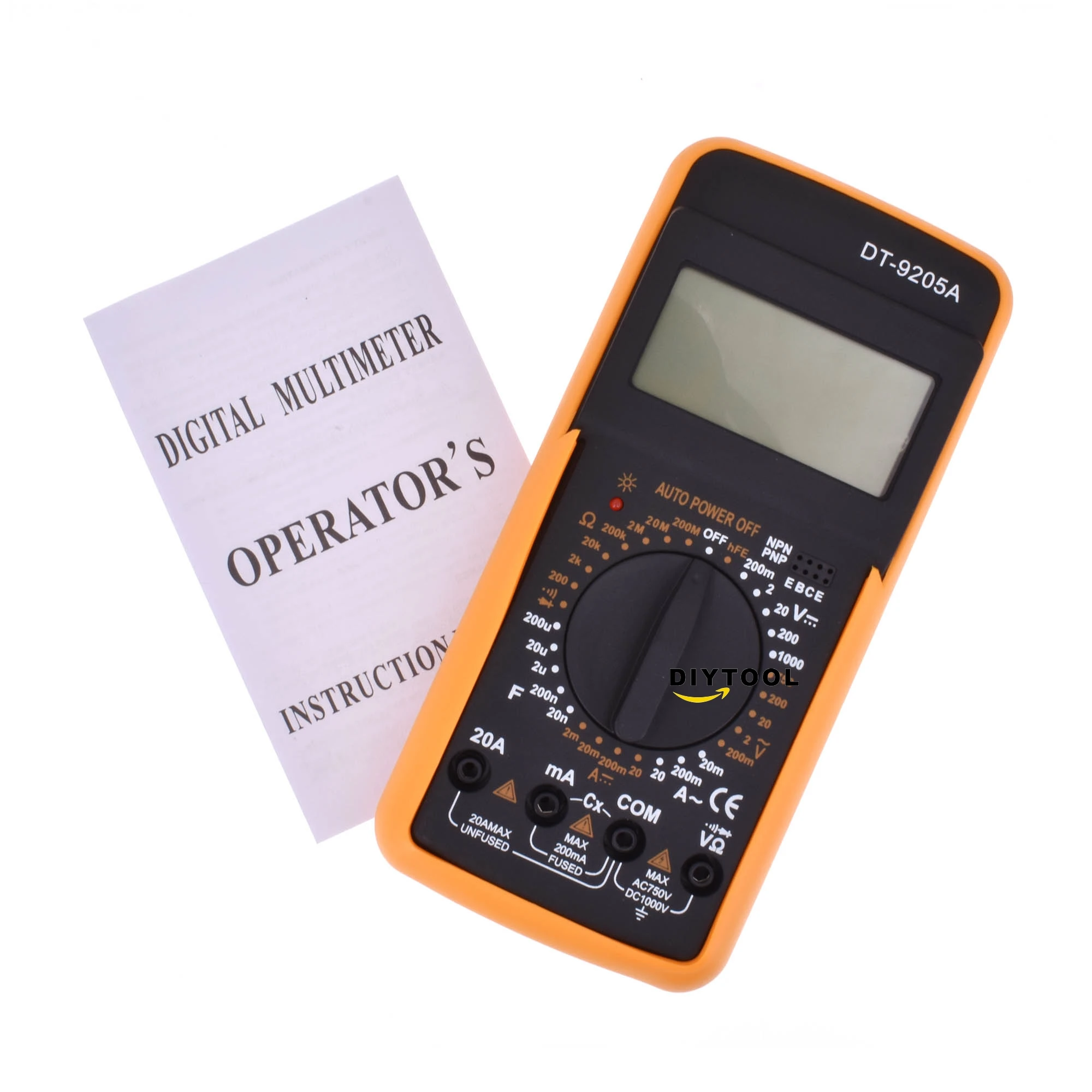 Digital Multimeter DT9205a Electric Handheld Multimeter Voltmeter Ammeter AC DC OHM Volt Tester Test Current мультиметр