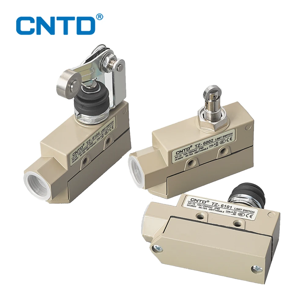 

CNTD Sealed Limit switch NO NC 380V metal roller head travel switch IP65 waterproof TZ-6001 TZ-6002 TZ-6101 TZ-6102 TZ-6104