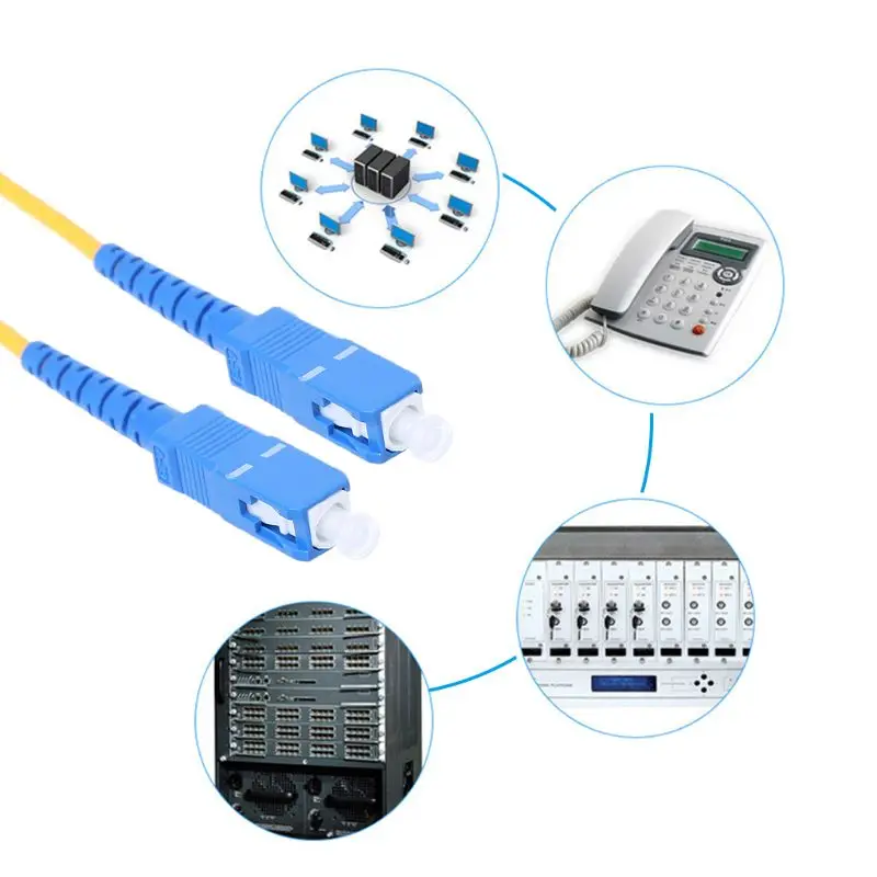 UPC-SC UPC-SM 3 مللي متر الألياف البصرية كابل قافز وضع واحد تمديد التصحيح الحبل انخفاض الشحن